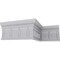 Ekena Millwork 4 3/4"H x 1 3/8"P x 94 1/2"L Seville Bead & Barrel Chair Rail MLD04X01SE - alternate 5